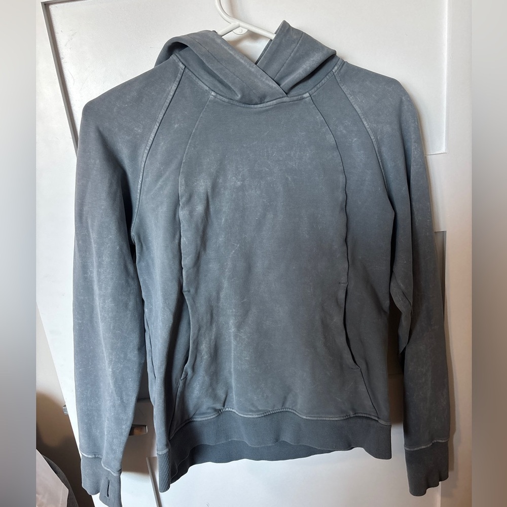 Lululemon Hooded Pullover Sweatshirt - Distressed Gray